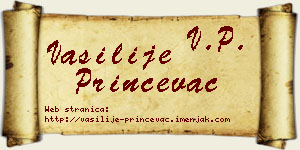 Vasilije Prinčevac vizit kartica